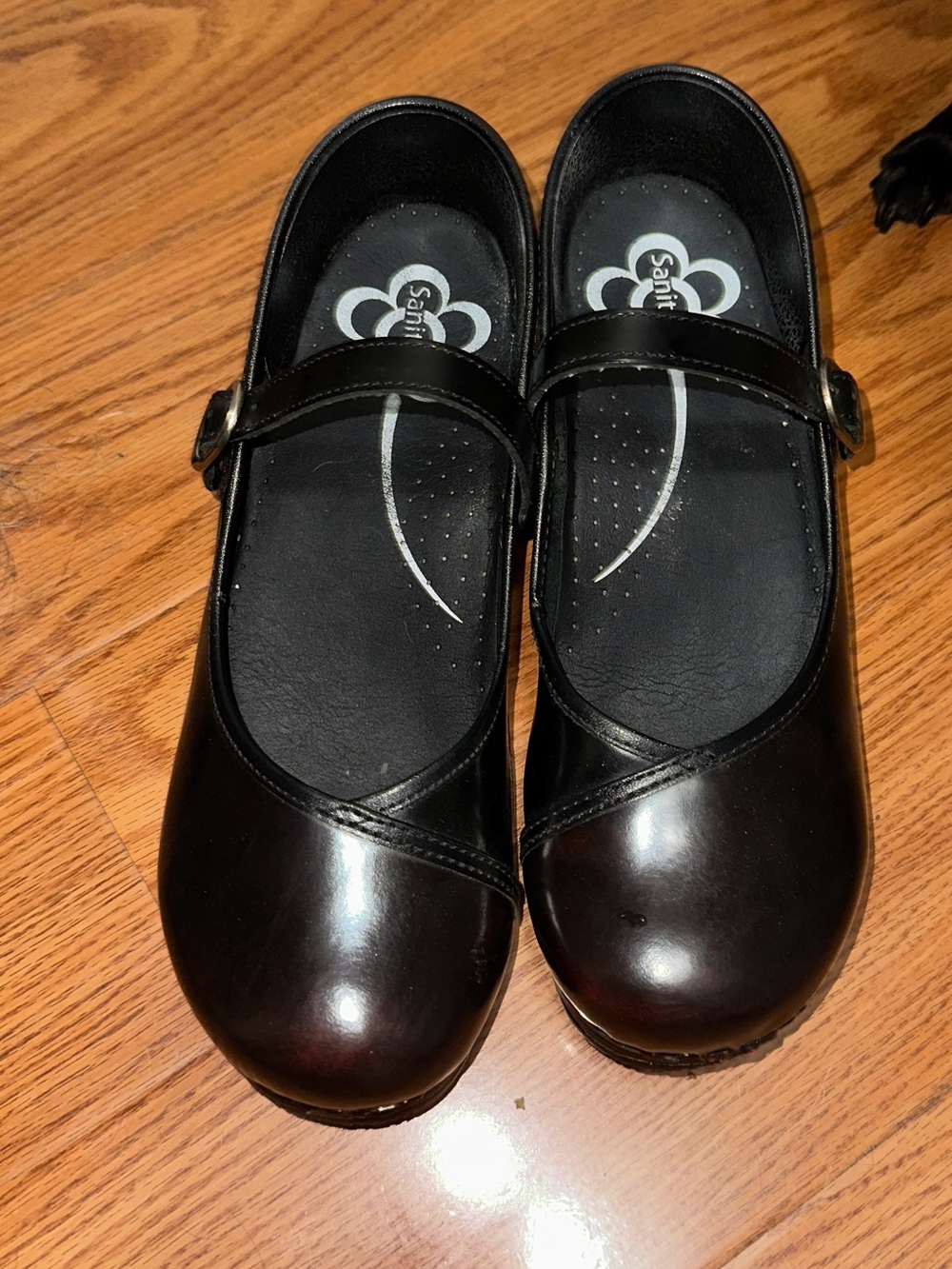 Sanita Mary Jane Clog Shoes in bordeaux EU 40